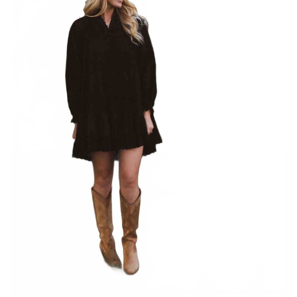 NEW SOFIE THE LABEL violet mini dress in black - Picture 5 of 5